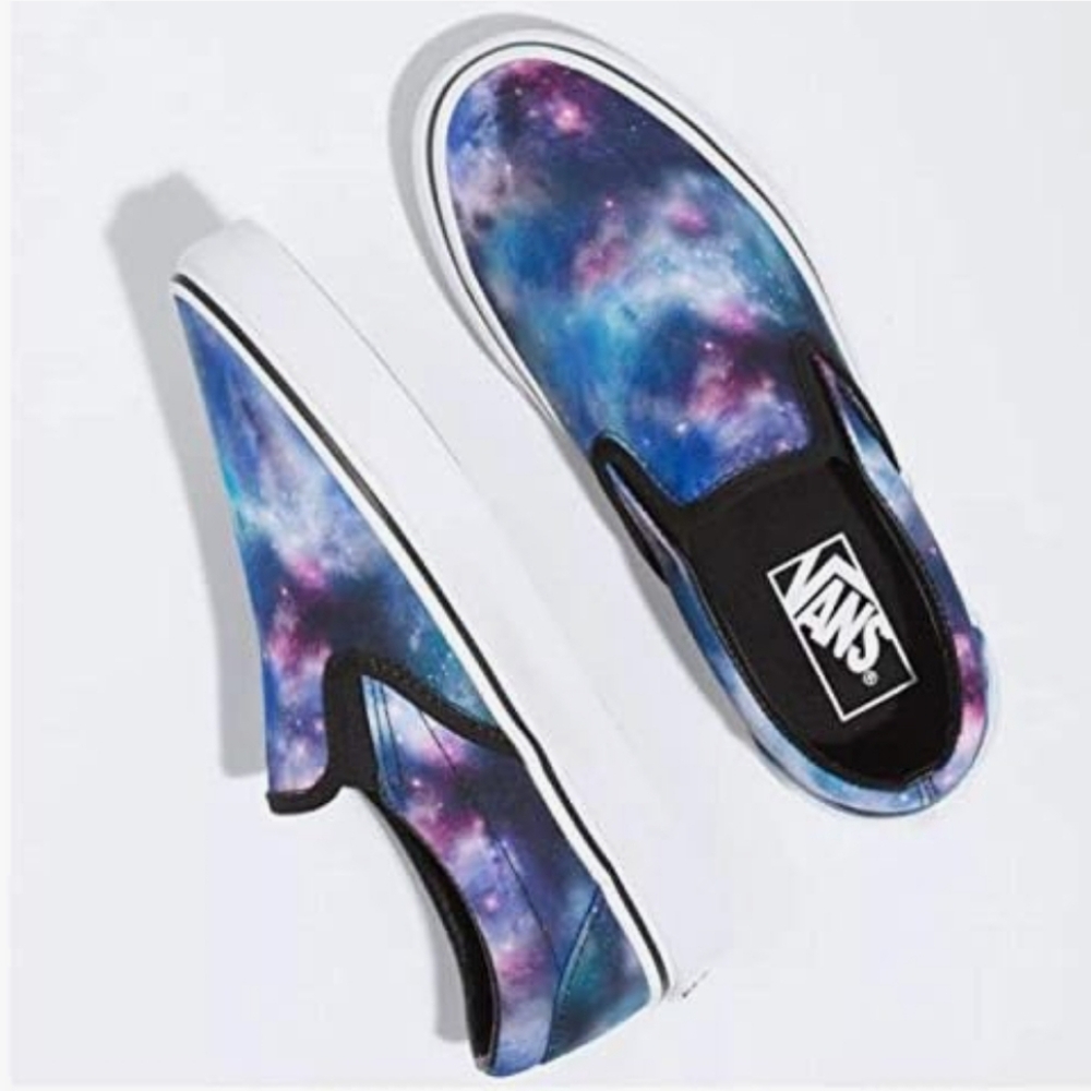 🧨Vans Galaxy Skate Shoes for Kids - Black and White